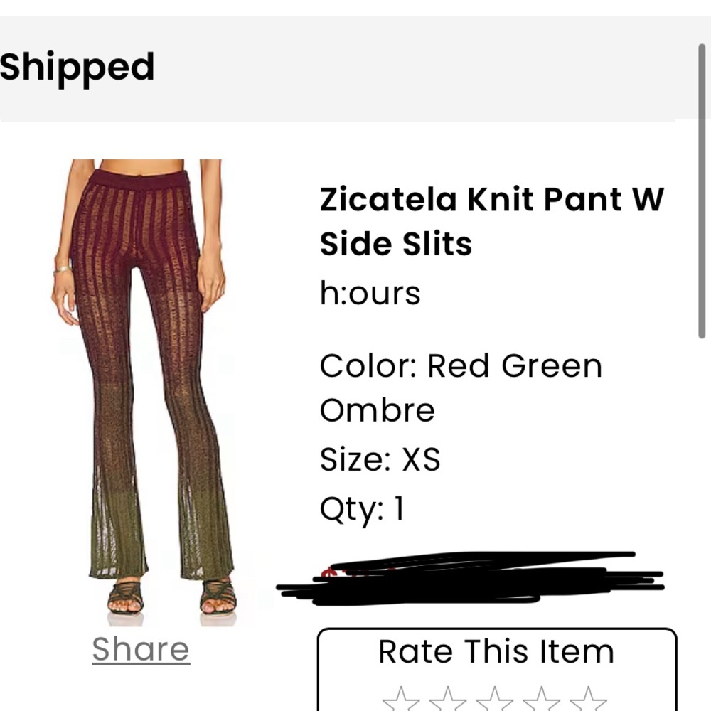 Sold out H:ours Zicatela Knit Pant with Side Slits- worn once!!